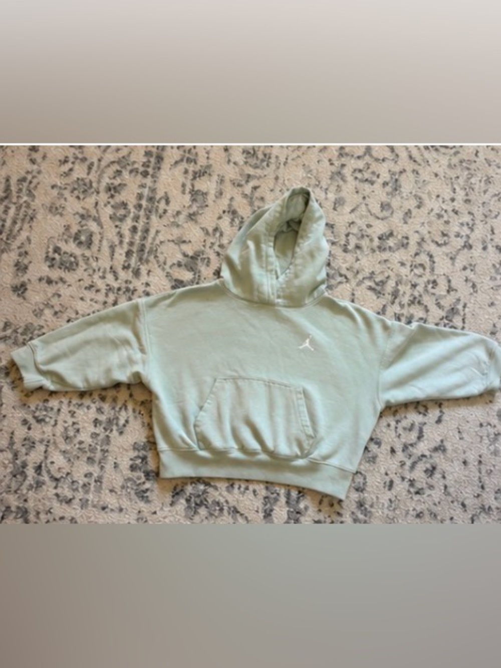 Jordan Mint Green Kids Hoodie with Jumpman Logo